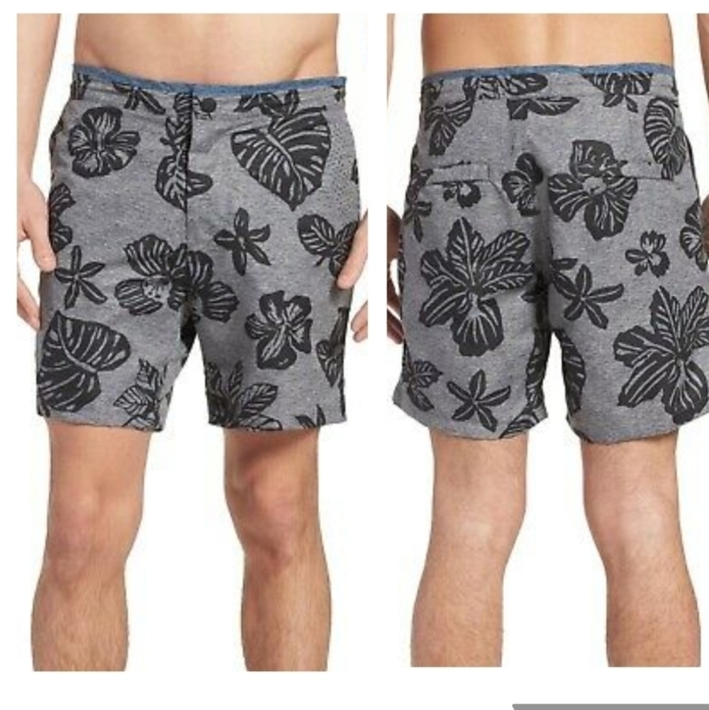 Scotch & Soda  Printed Floral Tropical Melange Swim Short Size XL